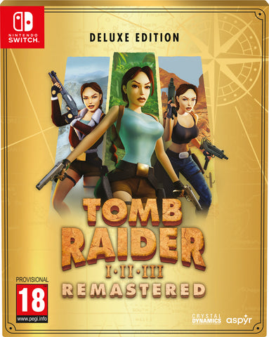 Tomb Raider I-III Remastered Starring Lara Croft: Deluxe Edition (Nintendo Switch)