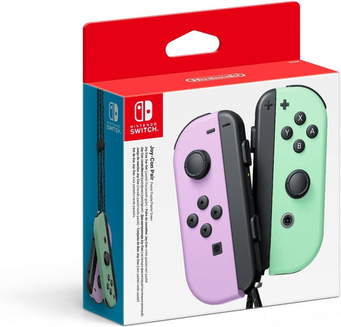 Joy-Con Pair Pastel Purple/Pastel Green (Nintendo Switch) - Gamesoldseparately