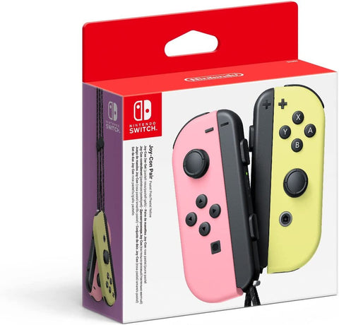 Joy-Con Pair Pastel Pink/Pastel Yellow (Nintendo Switch) - Gamesoldseparately