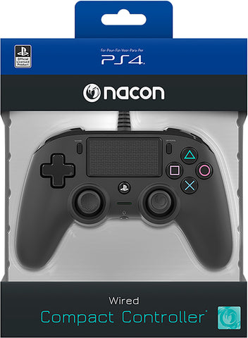 Nacon Ps4 Compact Ctrl Black (Playstation 4) - Gamesoldseparately