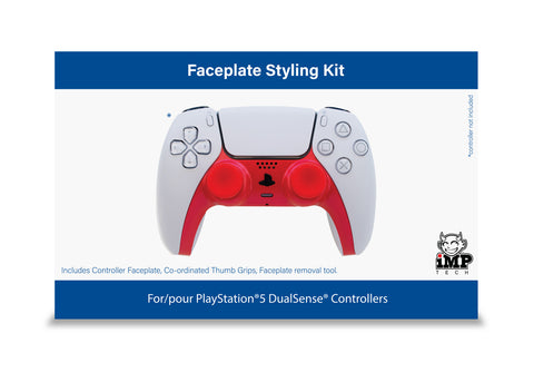Red Faceplate Shell (Playstation 5) - Gamesoldseparately